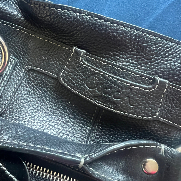 Coach | Black Leather Satchel Bag - Picture 9 of 12